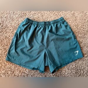 GYMSHARK Arrival Block 6” Short Teal/Green Size Large